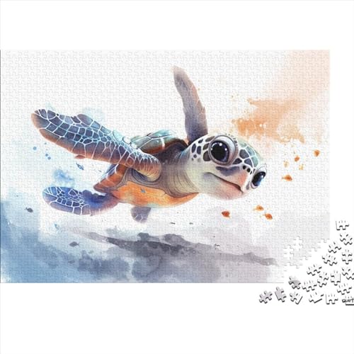 Turtles in The Sea Puzzles 1000 Teile Sea Animals Puzzles Für Erwachsene Lernspiel Herausforderung Spielzeug Puzzles Für Erwachsene Kinder Einzigartiges Geschenk Moderne Wohnkultur1000pcs (75x50cm) von Loommgger