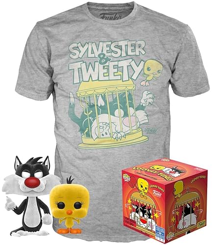 LOONEY TUNES Sylvester & Tweety - POP! & Tee Männer Funko Pop! Standard S von Looney Tunes