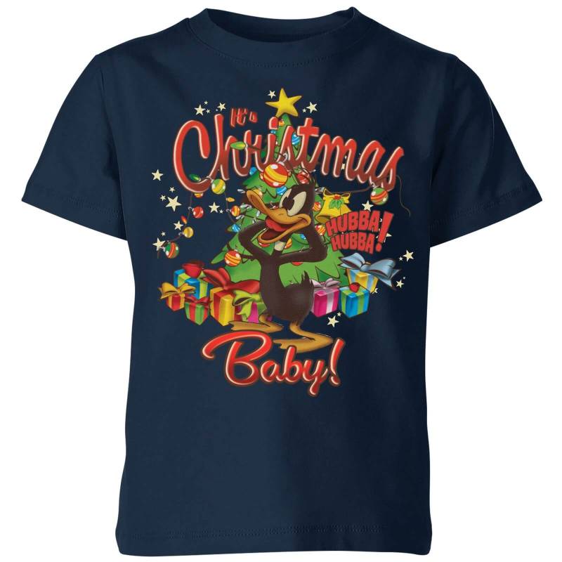 Looney Tunes Its Christmas Baby Kinder Christmas T-Shirt - Navy Blau - 3-4 Jahre von Original Hero