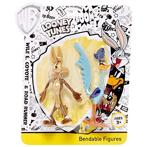 NJ Croce NJC00LT4807 Flexibler Coyote und Lauffiguren, Mehrfarbig, 2 Stück von Looney Tunes