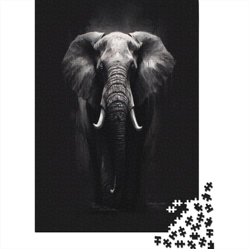 Elefant Puzzle 1000 Teile,Puzzle Für Erwachsene, Impossible Puzzle,Puzzle 1000 Puzzle Home DekoRatteion Puzzle,Erwachsenenpuzzle Puzzel 1000pcs (75x50cm) von Loongboy