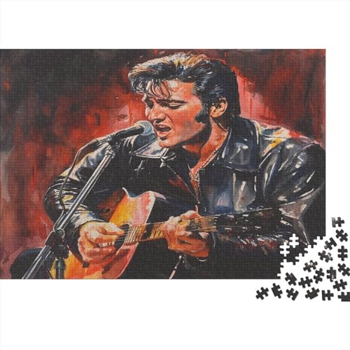 Elvis Presley Puzzle 1000 Teile Erwachsener Kniffel Spaß Für Die Ganze Familie - Abwechslungsreiche 1000 Puzzleteilige Motive Puzzlespiel Erwachsene Puzzel 1000pcs (75x50cm) von Loongboy