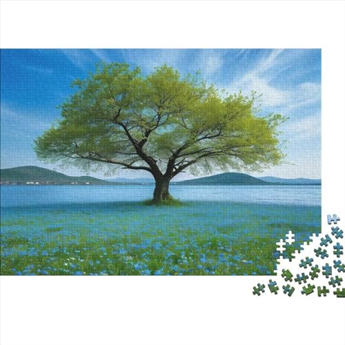 Flowers and Trees Puzzle 1000 Teile Puzzles Für Erwachsene Lernspiel Herausforderungsspielzeug 1000-teilige Puzzlespiel Für Erwachsene Kinder Puzzel 1000pcs (75x50cm) von Loongboy