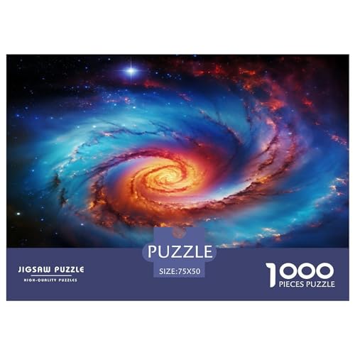 Galaxy Puzzle 1000 Teile Puzzles Für Erwachsene Lernspiel Herausforderungsspielzeug 1000-teilige Puzzlespiel Für Erwachsene Kinder Puzzel 1000pcs (75x50cm) von Loongboy