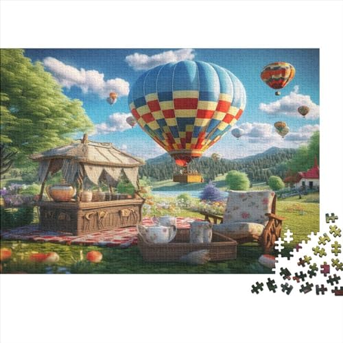 Hot Air Balloon Puzzlespiel 1000 Teile Erwachsene -Puzzle 1000 Stück Spiel Puzzles Für Erwachsene Kinder Puzzle Erwachsenen Puzzlespiel Puzzel 1000pcs (75x50cm) von Loongboy