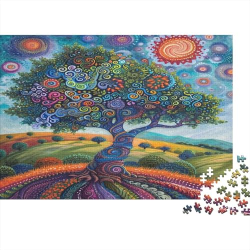 Lebensbaum Puzzle 1000 Teile Erwachsener Kniffel Spaß Für Die Ganze Familie - Abwechslungsreiche 1000 Puzzleteilige Motive Puzzlespiel Erwachsene Puzzel 1000pcs (75x50cm) von Loongboy