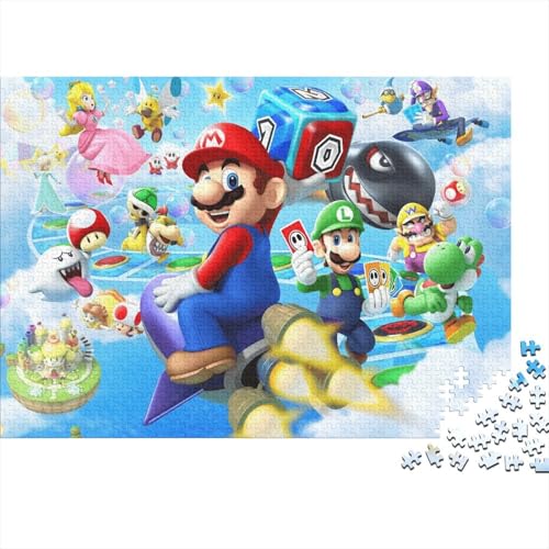 Mario Super Puzzle 1000 Teile Erwachsener Kniffel Spaß Für Die Ganze Familie - Abwechslungsreiche 1000 Puzzleteilige Motive Puzzlespiel Erwachsene Puzzel 1000pcs (75x50cm) von Loongboy