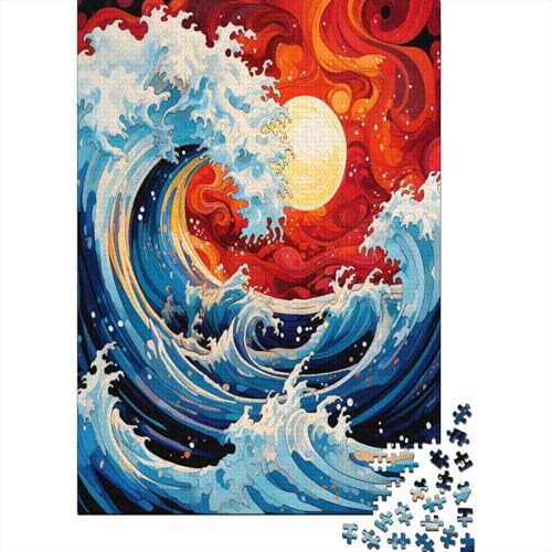 Ozean Wave 1000 Teile Puzzle, Puzzles Für Erwachsene, 1000 Teile Puzzlespiel Für Jugendliche & Erwachsene Puzzlespiel Puzzel 1000pcs (75x50cm) von Loongboy