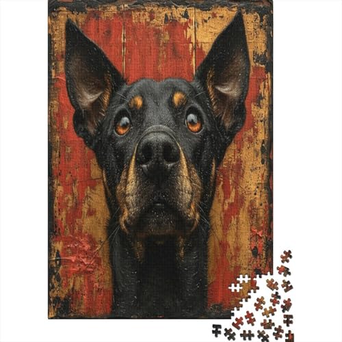 Rottweiler Puzzle 1000 Teile,Puzzle Für Erwachsene, Impossible Puzzle,Puzzle 1000 Puzzle Home DekoRatteion Puzzle,Erwachsenenpuzzle Puzzel 1000pcs (75x50cm) von Loongboy