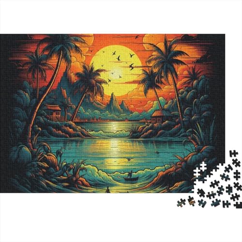 Strand 1000 Teile Puzzle,Puzzles Für Erwachsene,1000 Teile Puzzlespiel Für Jugendliche & Erwachsene Puzzlespiel Puzzel 1000pcs (75x50cm) von Loongboy