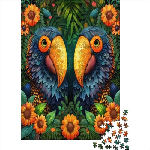 Vogelparadies Puzzlespiel 1000 Teile,Puzzle Erwachsene 1000 Teile,Impossible Puzzle GesKükenlichkeitsspiel Für Die Ganze Familie,Puzzle Erwachsene 1000 Teile Puzzel 1000pcs (75x50cm) von Loongboy