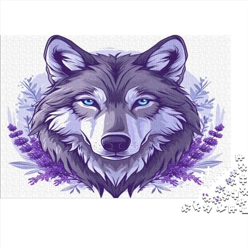 Wolf Puzzle 1000 Teile Erwachsene Puzzles Für Erwachsene Klassische Puzzles 1000 Teile Erwachsene Puzzlespiel Schwer Pädagogisches Spielzeug Erwachsene Kinder Puzzel 1000pcs (75x50cm) von Loongboy