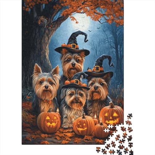 Yorkshire Terrier Puzzle 1000 Teile Erwachsener Kniffel Spaß Für Die Ganze Familie - Abwechslungsreiche 1000 Puzzleteilige Motive Puzzlespiel Erwachsene Puzzel 1000pcs (75x50cm) von Loongboy