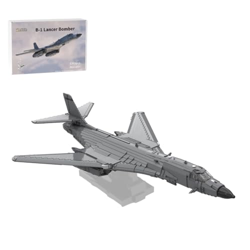 LootPop 1/35 Maßstab B-1 Lancer Bomber Baustein-Set – Militärflugzeugmodell-Kit mit 8365 Teilen für Erwachsene und Jugendliche, kompatible Bausteine, sammelbares Schauobjekt für Flugzeugfans LootPop 1/35 Maßstab B-1 Lancer Bomber Baustein-Set – Militärflugzeugmodell-Kit mit 8365 Teilen für Erwachsene und Jugendliche, kompatible Bausteine, sammelbares Schauobjekt für Flugzeugfans von LootPop