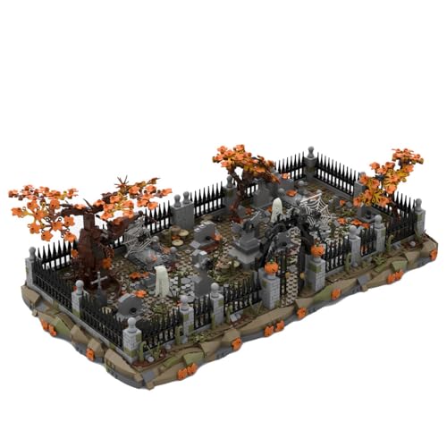 LootPop Halloween Spukfriedhof Bausteine Set, MOC-118177 Modulares Geisterfriedhof-Set, Grusel-Friedhof mit Bäumen, Geistern & Spuktor, Halloween & Weihnachtsdeko für Partys & Zuhause, 2025 Teile LootPop Halloween Spukfriedhof Bausteine Set, MOC-118177 Modulares Geisterfriedhof-Set, Grusel-Friedhof mit Bäumen, Geistern & Spuktor, Halloween & Weihnachtsdeko für Partys & Zuhause, 2025 Teile von LootPop