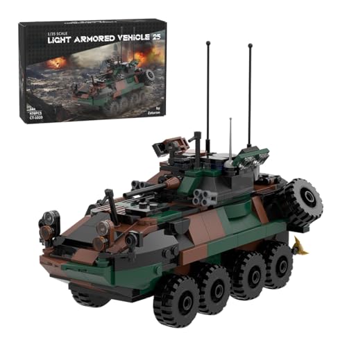 LootPop LAV-25 MOC-126469 Klemmbaustein-Set – Mocsage 476 Teile Militärisches Fahrzeugmodell, Ungebauter Schützenpanzer mit Tarnmuster, Fahrerkanzel & Ersatzrädern – Geschenk für Erwachsene & Sammler LootPop LAV-25 MOC-126469 Klemmbaustein-Set – Mocsage 476 Teile Militärisches Fahrzeugmodell, Ungebauter Schützenpanzer mit Tarnmuster, Fahrerkanzel & Ersatzrädern – Geschenk für Erwachsene & Sammler von LootPop
