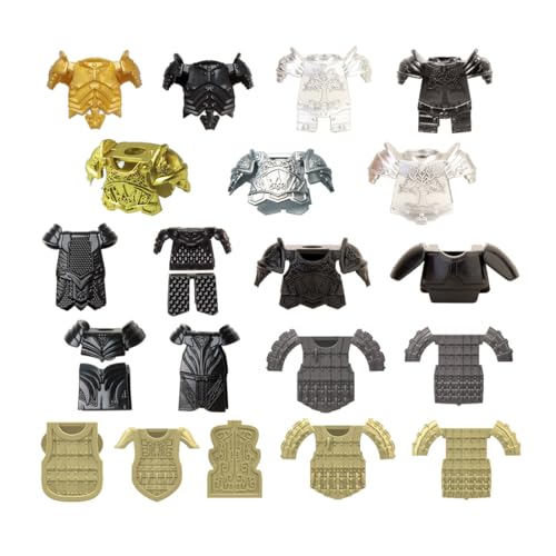 LootPop Mini Ritter Figuren Rüstungs Zubehör, Gemischte Mittelalter-Rüstungen Bausteine Zubehör, im Stil der Mittelalterlichen Römer und Griechen, Kompatibel mit Bestehenden Marken-Figuren(20 Teile) LootPop Mini Ritter Figuren Rüstungs Zubehör, Gemischte Mittelalter-Rüstungen Bausteine Zubehör, im Stil der Mittelalterlichen Römer und Griechen, Kompatibel mit Bestehenden Marken-Figuren(20 Teile) von LootPop