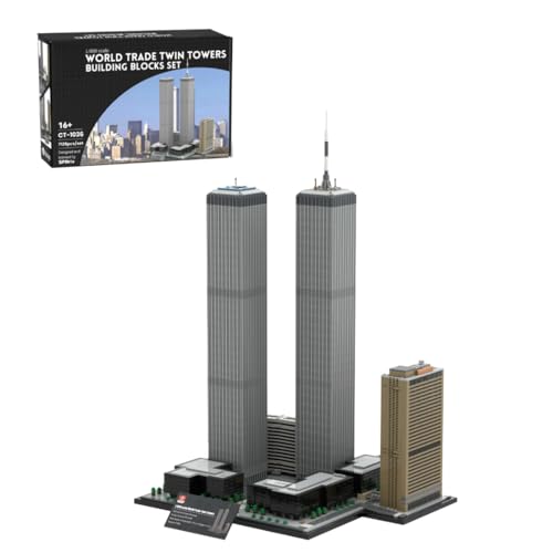 LootPop Twin Towers Bausteine Set, MOC-177998 US New York Skyline World Trade Center Architekturmodell im Maßstab 1:800, 7129 Teile, Klemmbausteine für Erwachsene & MOC-Fans LootPop Twin Towers Bausteine Set, MOC-177998 US New York Skyline World Trade Center Architekturmodell im Maßstab 1:800, 7129 Teile, Klemmbausteine für Erwachsene & MOC-Fans von LootPop