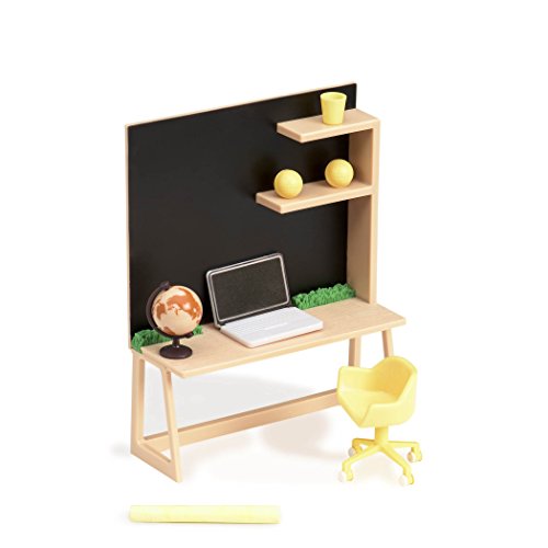 Lori Home Workspace Fashion Puppe Möbel Set - Miniatur-Möbelsatz - Weiß - Modern - Kunststoff von Lori