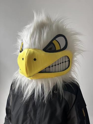 Lormaka Plüsch Adler Maskottchen Kopf Kostüm Tier Maske Kopf Erwachsene von Lormaka