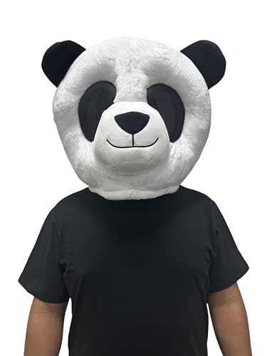 Lustiges lustiges Pandabär-Kostüm, Bär, Maskottchen, Kostüm, Tiermaske, Kopf, Erwachsenen-Halloween-Kleid von Lormaka