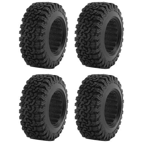 Losueeun 4 STÜCKE 90Mm 1,9 Gummireifen Radreifen für 1/10 RC Crawler Auto TRX4 D90 Axial SCX10 II III Redcat von Losueeun