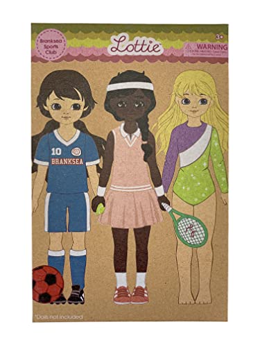 Lottie Branksea Sports Club Multipack Outfits | Toys for Girls and Boys | Accesorios para Muñeca | Gifts for 3 4 5 6 7 8 Year Old | Small 7.5 inch von Lottie