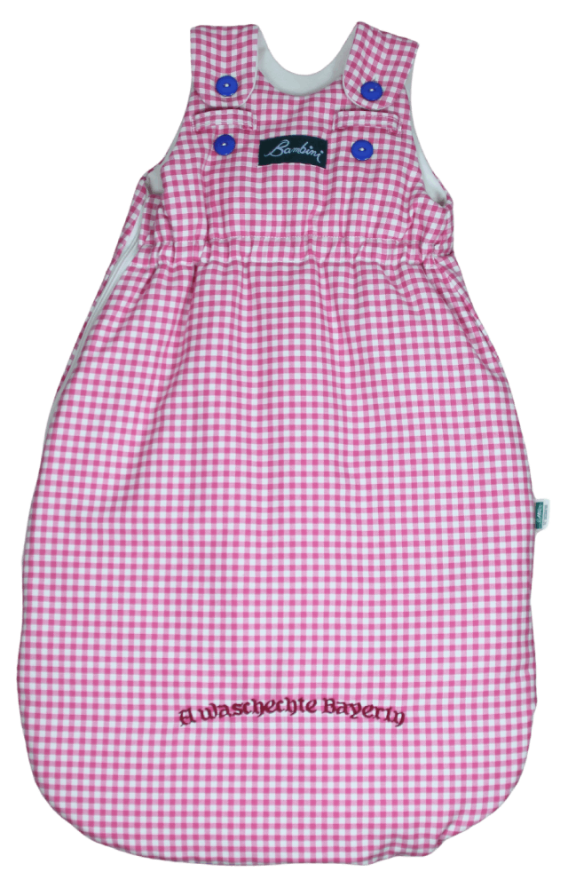 Baby Schlafsack Bambini im rosa Caro aus Baumwolle Bayerin von Lotties