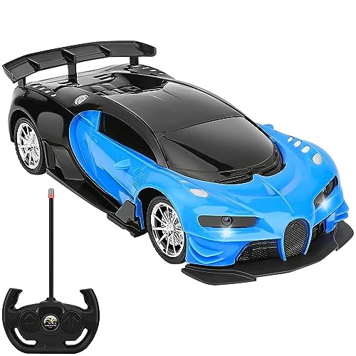 Lotvic Ferngesteuertes Auto Kinder, 1/32 Hochgeschwindigkeits RC Auto Spielzeug, 2.4 GHz Spielzeugautos, für Jungen Mädchen ab 3 4 5 6 7 8 9 Jahre RC Car mit Scheinwerfe(Blau) von Lotvic