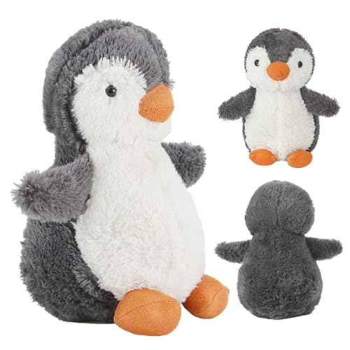 Lotvic Pinguin Kuscheltier, 23cm Kuscheltier Pinguin, Pinguin Plüschtier, Pinguin Plüsch Spielzeug zum Kuscheln und Spielen, Plüschpinguin Geschenke für Jungen Mädchen Kinder von Lotvic