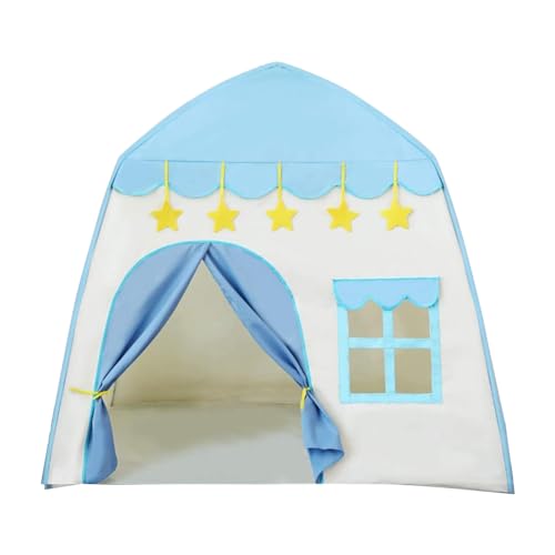 Loufy Für den Innen- und Außenbereich, Prinzessin für Mädchen, Geschenk, großes Haus für und Kleinkinder, Blau von Loufy