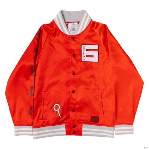 Loungefly Disney Big Hero 6 Bomberjacke zum 10. Jahrestag, Satin, Größe L von Loungefly