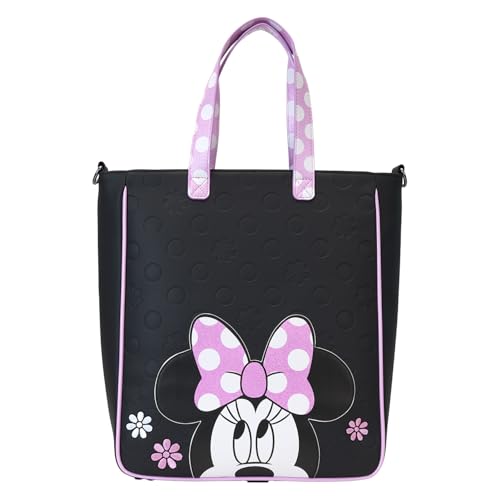 Loungefly Disney Minnie Floral Rock The Dots Tote Bag with Coin Bag von Loungefly