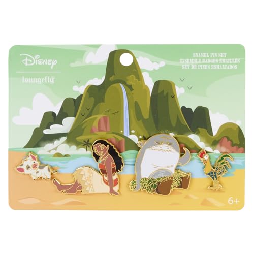 Loungefly Disney Moana Waves 4-teiliges Nadel-Set von Loungefly