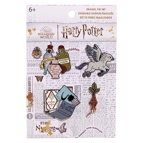 Loungefly - Harry Potter Enamel Pin Set - Harry Potter - Harry Potter Emaille-Nadeln - Amazon-Exklusiv - Niedliche Brosche Zum Sammeln - Für Rucksäcke & Taschen - Geschenkidee - Movies Fans von Loungefly