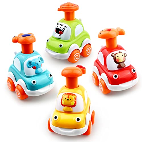 Love&Mini Baby Toy |Cars for 1+ Year Old Boy|Toddler Toys Age 18M+, 2 3 4 Years Old Boy Gifts| Animal Cartoon Press and Go Cars for Toddlers 2-5 Birthday Toys von Love&Mini