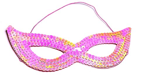 LoveLegis Maske - Rosa - Karneval - Halloween - Venezianer - Frau - Pailletten - Geschenkidee für Weihnachten und Geburtstag von LoveLegis