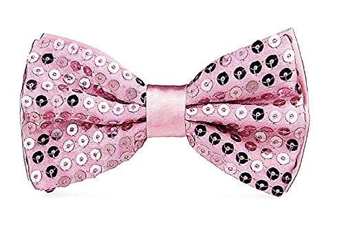 LoveLegis Pailletten Fliege - Glitzer - Party - Party - Verkleidung - Kostüm - Kostüm - Halloween - Karneval - Accessoires - Clown - Clown - Geschenkidee für Weihnachten und Geburtstag - pink von LoveLegis