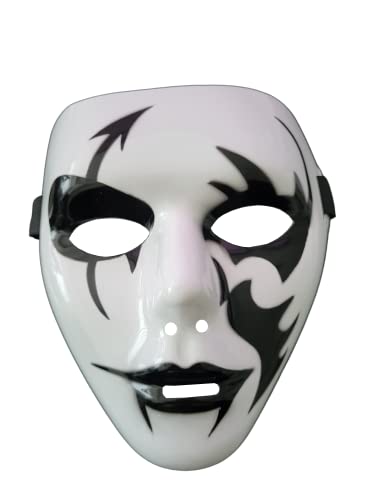 Lovelegis Jabbawockeez Maske - Hip Hop - Geist Kiss Joker Pierrot - Weiß Kostüm - Karneval - Halloween - Verkleidung von LoveLegis