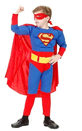 Lovelegis Superhelden-Kostüm – Superhelden – Karneval – Halloween – Verkleidung – warm – Muskeln – Größe L – 4 – 6 Jahre – 110 – 120 cm – warm – Muskeln von LoveLegis