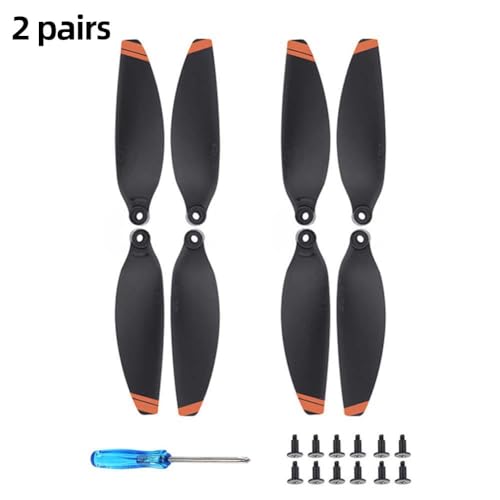 Lovehomily 2/4 Paar Drohnen-Propeller, Ersatz-Drohnenblätter, leichtes Drohnen-Propellerblatt-Zubehör für DJI Mini (2 Paar) von Lovehomily