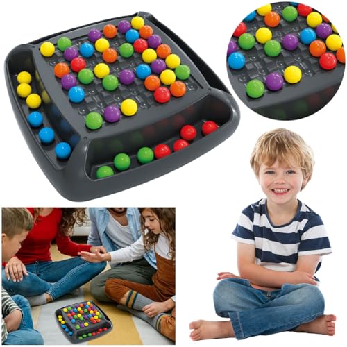 Lovehomily Regenbogenball-Matching-Spielzeug, buntes, lustiges Puzzle, Schachbrettspiel, intelligentes Denkspiel, Regenbogenball-Eliminierungsspiel, Partyspiel for Kinder und Erwachsene von Lovehomily