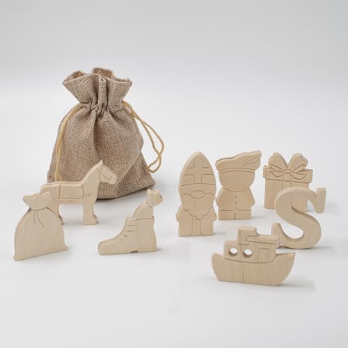 Einzigartige Holz Nikolaus Schuhgeschenke: Set von 8! von Lovelties