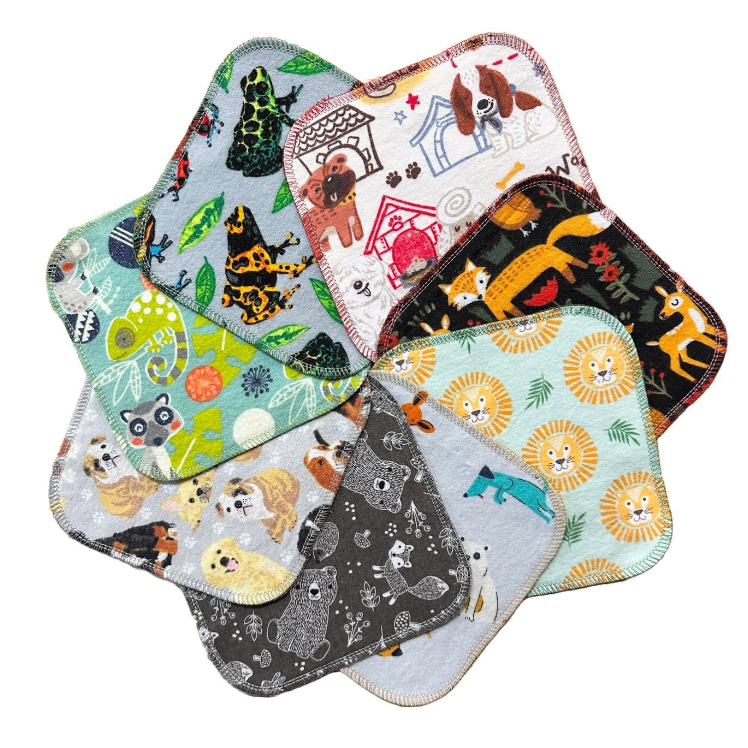 Lover of Life große Waschlappen - 8 St. - Tiere Lover of Life große Waschlappen - 8 St. - Tiere von Lover of Life