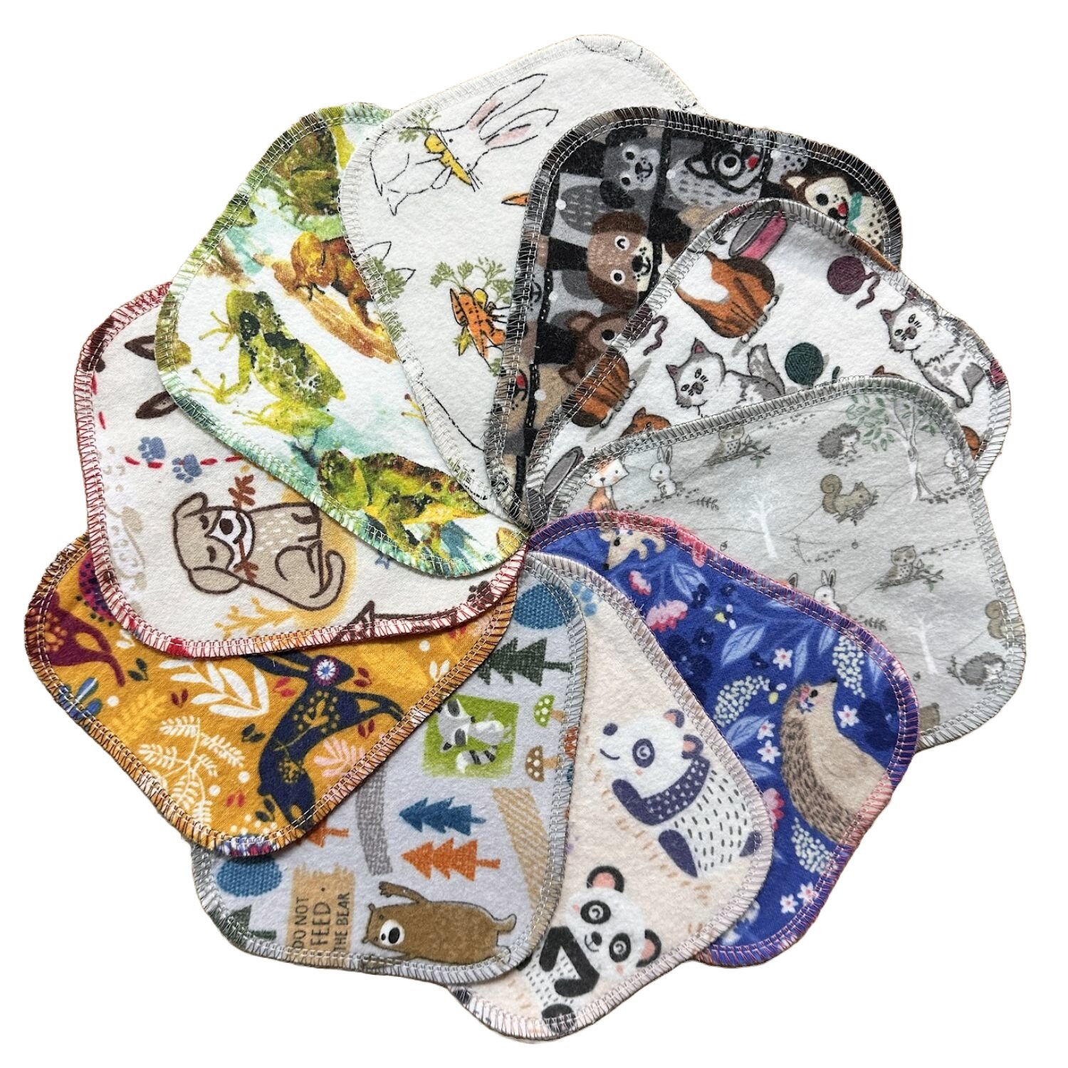 Lover of Life kleine Waschlappen - 10 St. - Tiere Lover of Life kleine Waschlappen - 10 St. - Tiere von Lover of Life