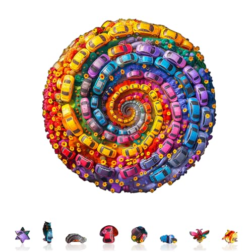 Holzpuzzle Erwachsene Bunte Wirbel Auto-1-200 Teile holzpuzzle Geschenkbox, Wanddekoration und Geschenk für Freunde und Familien Holzpuzzle Erwachsene Bunte Wirbel Auto-1-200 Teile holzpuzzle Geschenkbox, Wanddekoration und Geschenk für Freunde und Familien von Lovpippi