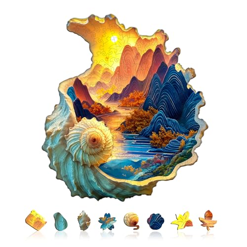 Holzpuzzle Erwachsene Schalenlandschaft - 220 Teile holzpuzzle Geschenkbox, Wanddekoration und Lernspielzeug für Freunde und Familien Holzpuzzle Erwachsene Schalenlandschaft - 220 Teile holzpuzzle Geschenkbox, Wanddekoration und Lernspielzeug für Freunde und Familien von Lovpippi