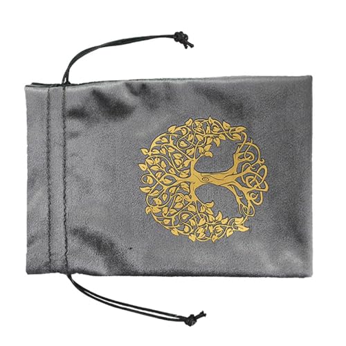 Loxyxbnh Flanell Tarot Runen Tasche Würfel Kordelzug Schmuckbeutel Hand Geschenktasche Zur Aufbewahrung Von Brettspielkarten von Loxyxbnh