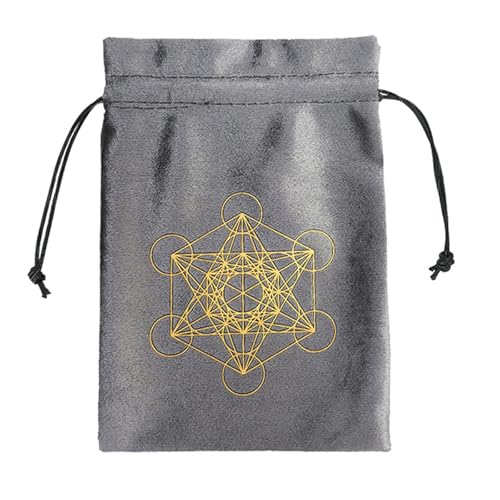 Loxyxbnh Flanell Tarot Runen Tasche Würfel Kordelzug Schmuckbeutel Hand Geschenktasche Zur Aufbewahrung Von Brettspielkarten von Loxyxbnh