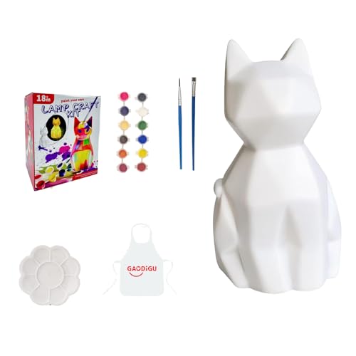 Loxyxbnh Kreatives Katzen Lampen Bastelzubehör Set. Kindereigenes Katzen Lampen Malset Für Fantasievolles Spielen Pädagogisches Kunst Bastelset von Loxyxbnh